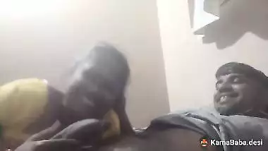 Man records his Bhabhi’s blowjob MMS, sucking his cock