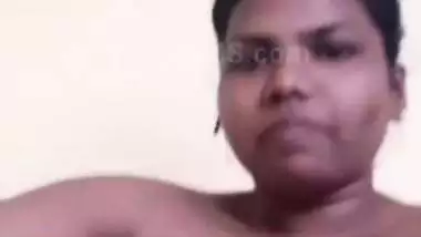 Tamil girlfriend naked video call showing dark nipples