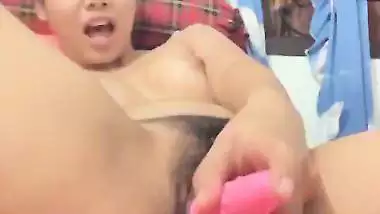 Nude Assamese girl fucks her pussy with an electric vibrator
