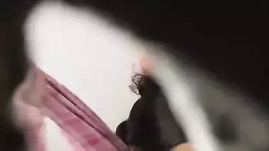 Devar hides near bathroom to see bhabhi nude bath