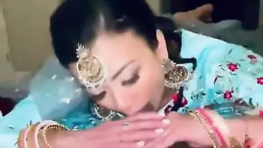 Kathmandu lady gives a Nepali blowjob to her Indian husband