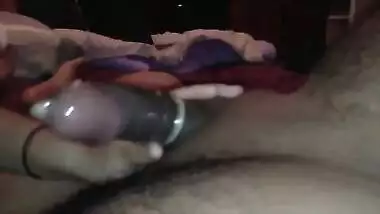BJ with condom on