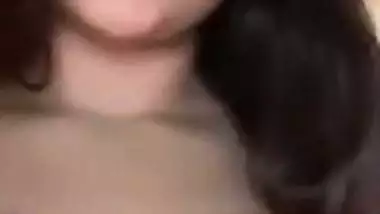 Sexy IT babe enjoys video call sex with her horny colleague