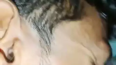 Sleeping wife sex awakening by husband after travel