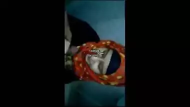 Desi babe giving blowjob n taking cum of BF must watch